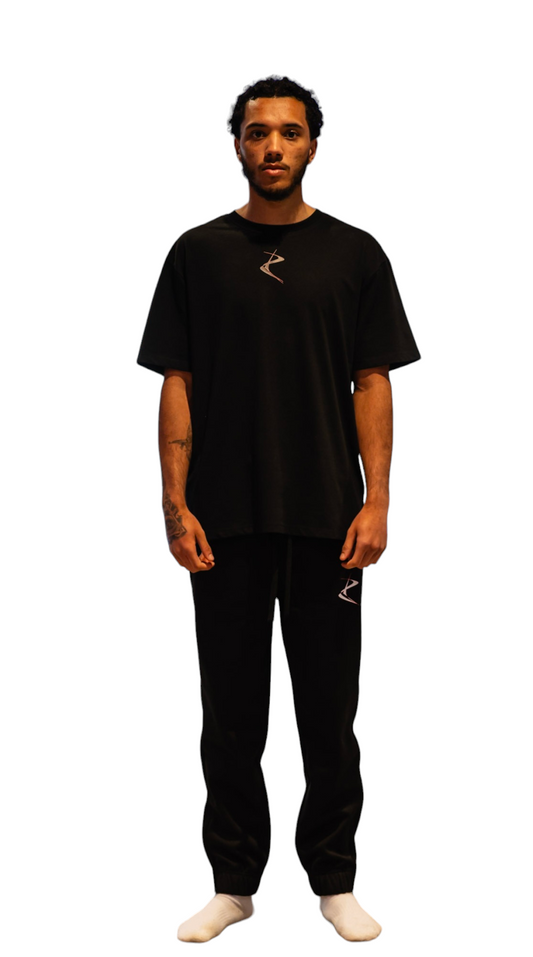 Graphic Oversize T Black