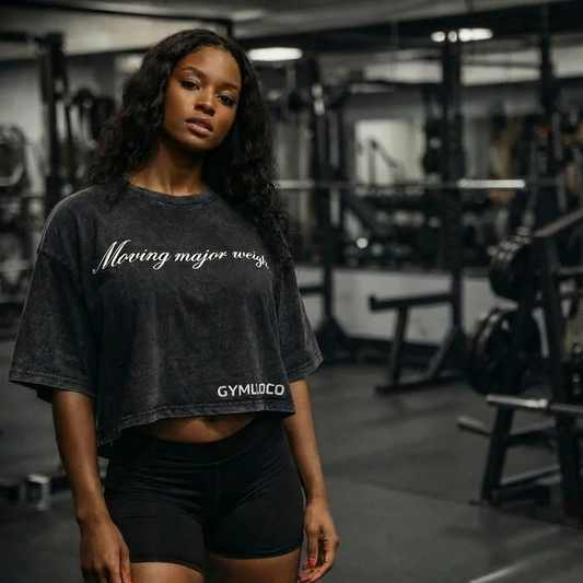 Washed Crop oversized Tee wmmw