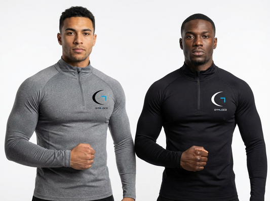 Long sleeve Quarter zip Tight fit top