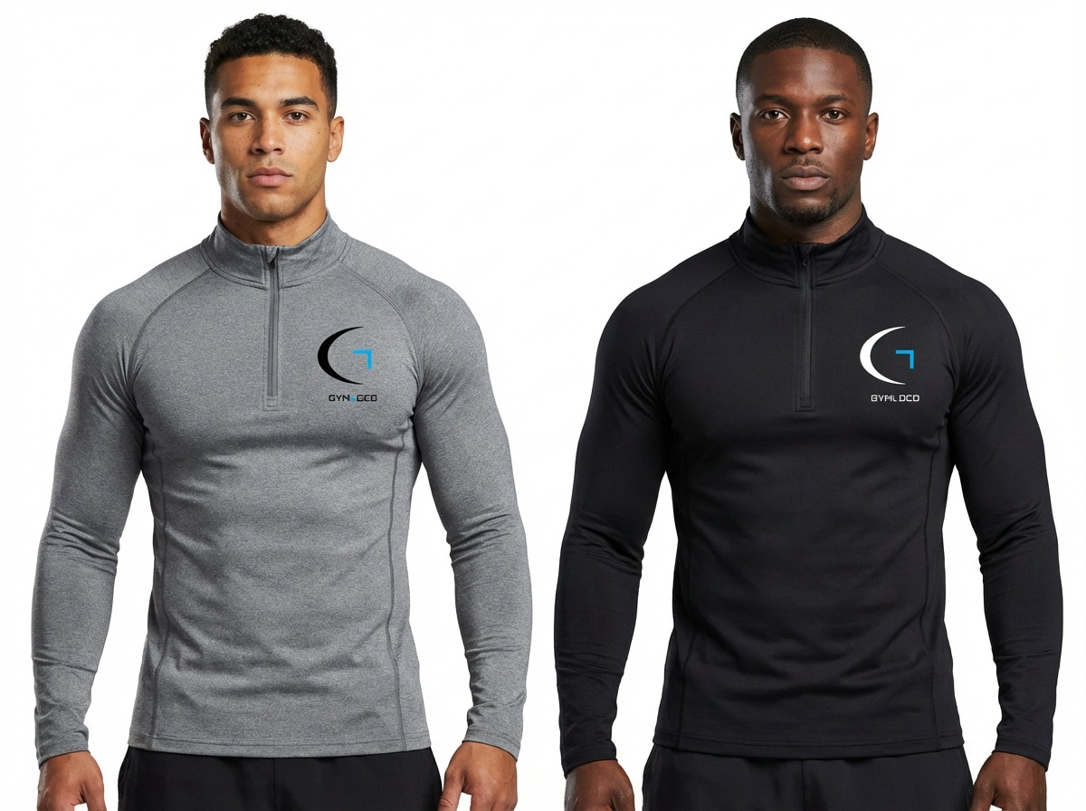 Long sleeve Quarter zip Tight fit top